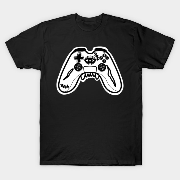 Halloween gamer monster Mr. Controller for geek T-Shirt by creARTures